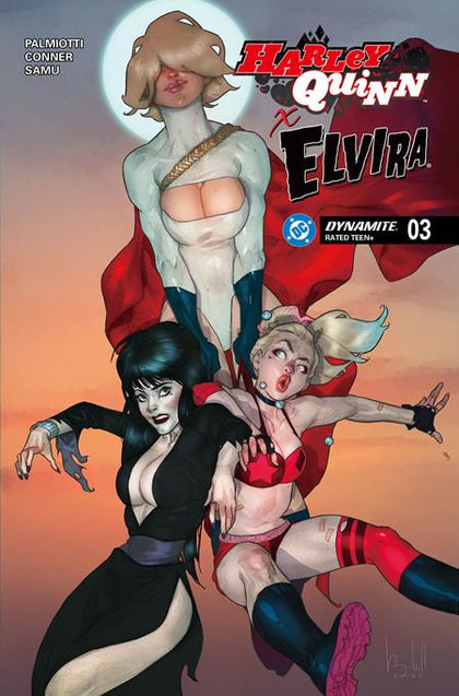 HARLEY QUINN X ELVIRA #3 CVR D BEN CALDWELL VAR (PRE-ORDER: 12/17/2025)