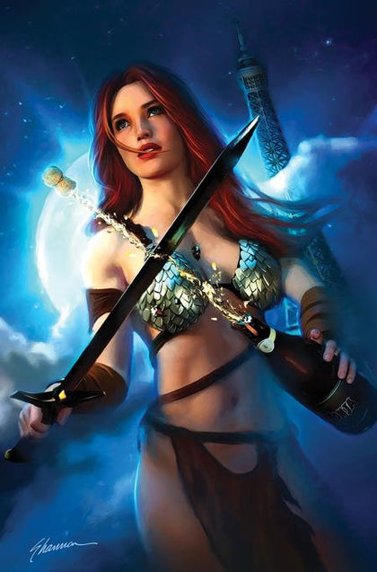 RED SONJA NEW YEARS SPECIAL 2025 #1 (ONE SHOT) CVR E SHANNON MAER METAL VIRGIN VAR (PRE-ORDER: 01/14/2026)