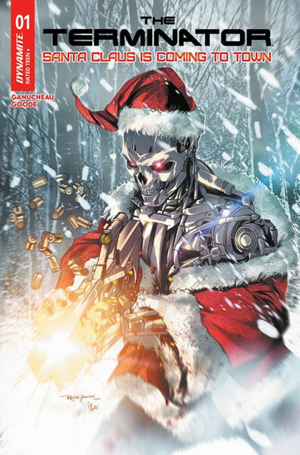 TERMINATOR SANTA CLAUS IS COMING TO TOWN #1 (ONE SHOT) CVR C REESE HANNIGAN VAR (PRE-ORDER: 12/03/2025)