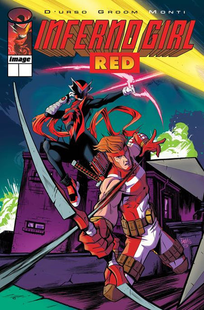 INFERNO GIRL RED BOOK TWO #1 (OF 3) CVR D DANIEL BAYLISS YOUNGBLOOD TEAM UP VAR (PRE-ORDER: 12/03/2025)