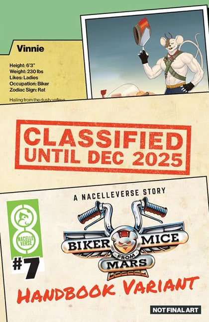 BIKER MICE FROM MARS (2025) #7 CVR B DOTUN AKANDE HANDBOOK VAR (PRE-ORDER: 12/24/2025)