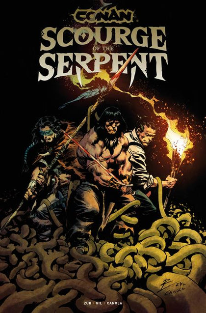 CONAN THE BARBARIAN SCOURGE OF THE SERPENT #4 (OF 4) CVR A ROBERTO DE LA TORRE (PRE-ORDER: 12/31/2025)