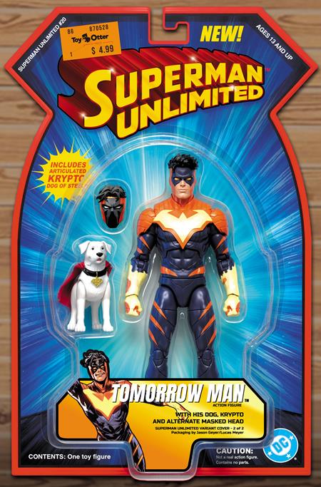 SUPERMAN UNLIMITED #20 CVR C JASON GEYER TOMORROW MAN AND KRYPTO ACTION (FIGURE) COMICS CARD STOCK VAR (PRE-ORDER: 12/16/2026)