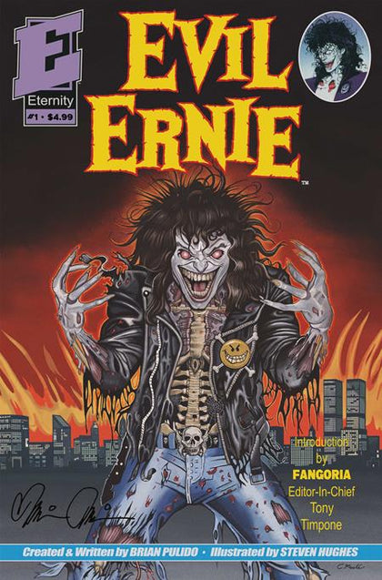 EVIL ERNIE #1 30TH ANNIVERSARY FACSIMILE EDITION CVR D ERIC MACHE SIGNED EDITION SIGNED BY BRIAN PULIDO VAR (PRE-ORDER: 12/02/2026)