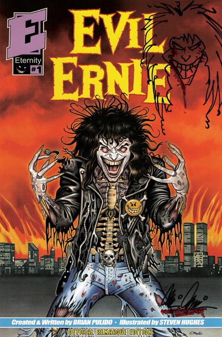 EVIL ERNIE #1 30TH ANNIVERSARY FACSIMILE EDITION CVR F ERIC MACHE REMARQUED BY BRIAN PULIDO VAR (PRE-ORDER: 12/02/2026)
