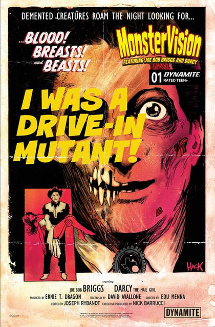 MONSTERVISION FEATURING JOE BOB BRIGGS AND DARCY #1 CVR B ROBERT HACK VAR (PRE-ORDER: 12/23/2026)