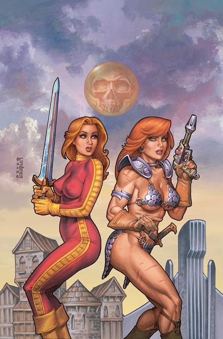 RED SONJA BARBARELLA #2 CVR G JOSEPH MICHAEL LINSNER LTD VIRGIN VAR (PRE-ORDER: 12/09/2026)