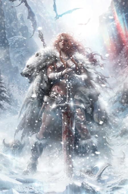 RED SONJA SOLSTICE SPECIAL #1 (ONE SHOT) CVR F FRANCESCO MATTINA LTD VIRGIN VAR (PRE-ORDER: 01/06/2027)