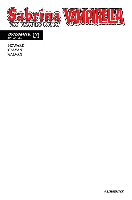 SABRINA THE TEENAGE WITCH VAMPIRELLA #1 CVR F BLANK AUTHENTIX VAR (PRE-ORDER: 12/02/2026)