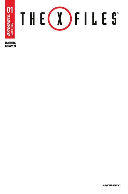 X FILES (2026) #1 CVR F BLANK AUTHENTIX VAR (PRE-ORDER: 12/09/2026)