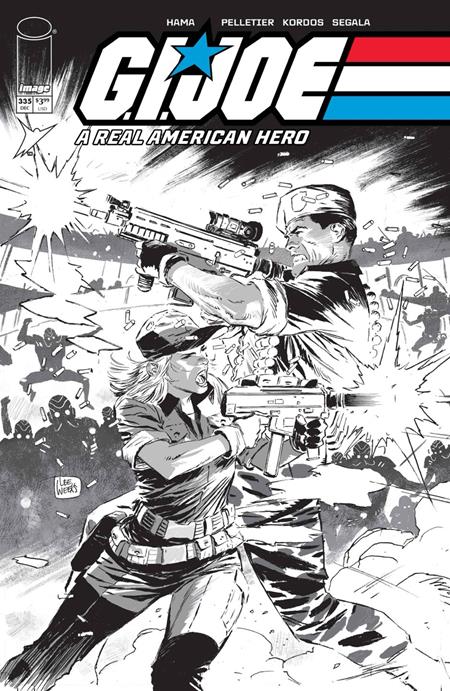 GI JOE A REAL AMERICAN HERO #335 CVR B LEE WEEKS B&W VAR (PRE-ORDER: 12/09/2026)
