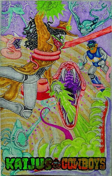 KAIJUS AND COWBOYS #3 (OF 12) CVR C HEATHER EWERS TAPESTRY VAR (PRE-ORDER: 12/09/2026)