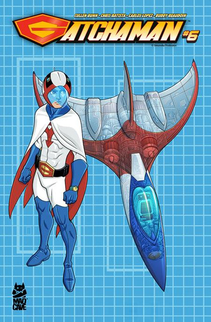 Gatchaman #6 CVR B Chris Batista Blueprint Ken And G-1 VAR (PRE-ORDER: 01/15/2025)