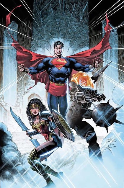 JUSTICE LEAGUE UNLIMITED #15 CVR C EDDY BARROWS & EBER FERREIRA CARD STOCK VAR (DC K.O.) (PRE-ORDER: 01/28/2026)