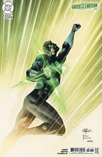 GREEN LANTERN #31 CVR C EDDY BARROWS & EBER FERREIRA CARD STOCK VAR