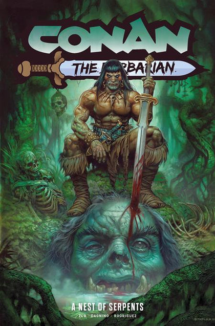 CONAN THE BARBARIAN TP VOL 06 A NEST OF SERPENTS DIRECT MARKET EDITION GREG STAPLES CVR (PRE-ORDER: 01/07/2026)