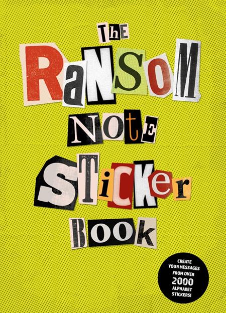 RANSOM NOTE STICKER BOOK TP