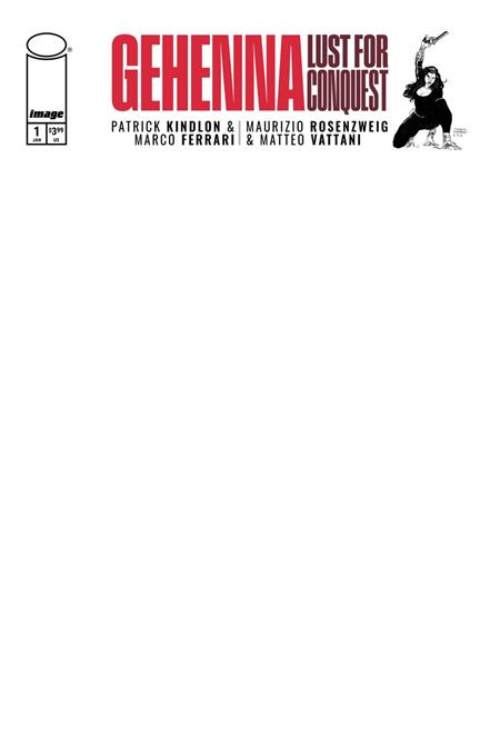 GEHENNA LUST FOR CONQUEST #1 (OF 4) CVR G BLANK SKETCH VAR