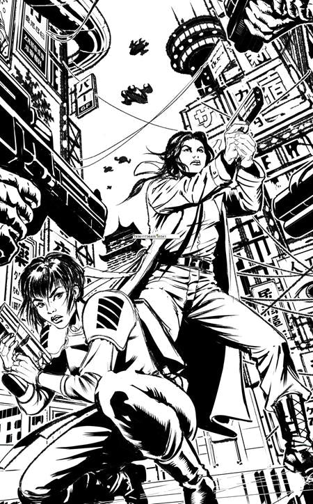 BLADE RUNNER TOKYO NEXUS DIE WITH HONOR #3 (OF 4) CVR D MARIA LAURA SANAPO INKS VIRGIN CARDSTOCK VAR