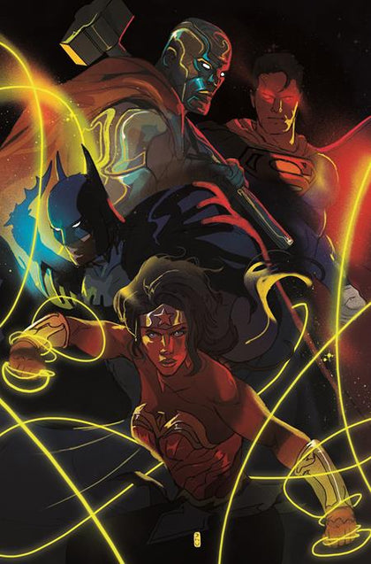 JUSTICE LEAGUE UNLIMITED #4 CVR B CHRISTIAN WARD CARD STOCK VAR (PRE-ORDER: 02/26/2025)