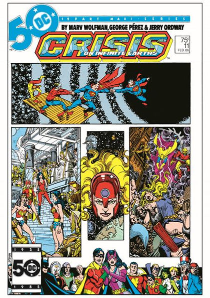 CRISIS ON INFINITE EARTHS #11 FACSIMILE EDITION CVR A GEORGE PEREZ (PRE-ORDER: 02/19/2025)