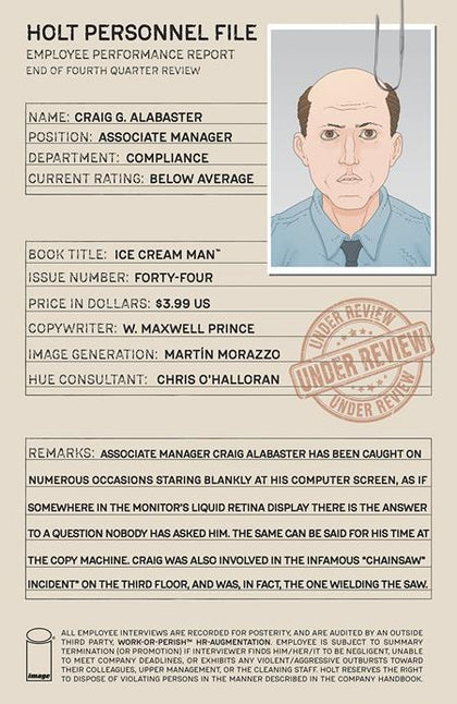ICE CREAM MAN #44 CVR A MARTIN MORAZZO & CHRIS OHALLORAN (PRE-ORDER: 07/23/2025)