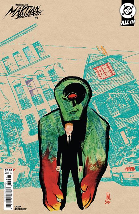 ABSOLUTE MARTIAN MANHUNTER #9 CVR B WERTHER DELL EDERA CARD STOCK VAR