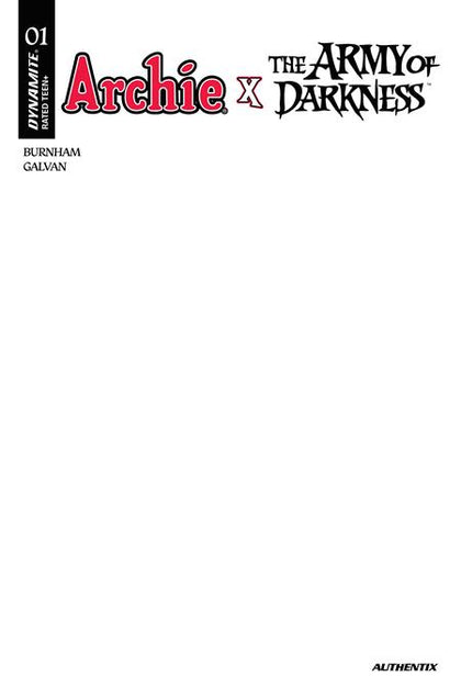 ARCHIE X ARMY OF DARKNESS #1 CVR F BLANK AUTHENTIX VAR (PRE-ORDER: 02/04/2026)
