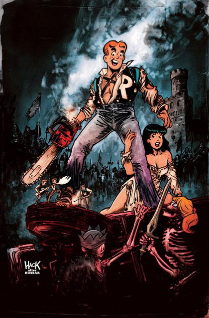 ARCHIE X ARMY OF DARKNESS #1 CVR H ROBERT HACK METAL VIRGIN CVR VAR (PRE-ORDER: 02/18/2026)