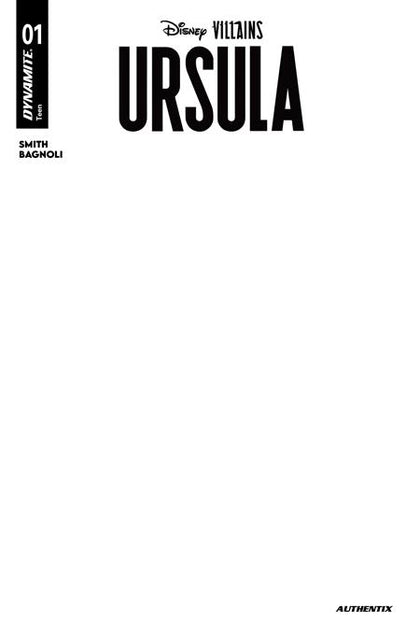 DISNEY VILLAINS URSULA #1 CVR F BLANK AUTHENTIX VAR (PRE-ORDER: 02/11/2026)