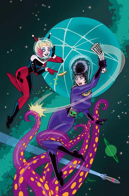 HARLEY QUINN X ELVIRA #5 CVR F AMANDA CONNER TENTACLES METAL VIRGIN VAR (PRE-ORDER: 03/04/2026)