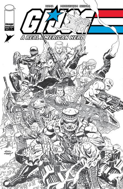 GI JOE A REAL AMERICAN HERO #325 CVR B ANDY KUBERT B&W VAR (PRE-ORDER: 02/11/2026)