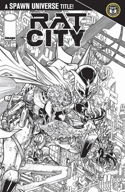 SPAWN RAT CITY #23 CVR B HARVEY TOLIBAO B&W VAR (PRE-ORDER: 02/11/2026)