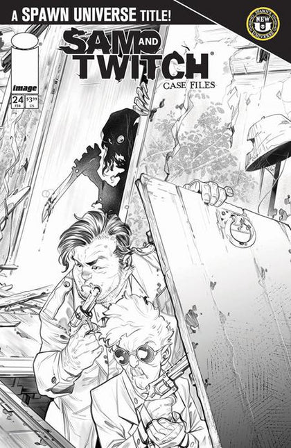 SPAWN SAM AND TWITCH CASE FILES #24 CVR B IG GUARA B&W VAR (PRE-ORDER: 02/04/2026)