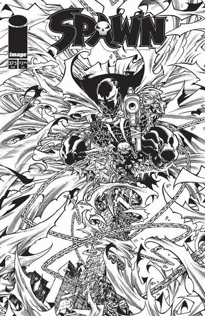 SPAWN #375 CVR B HARVEY TOLIBAO B&W VAR (PRE-ORDER: 02/11/2026)