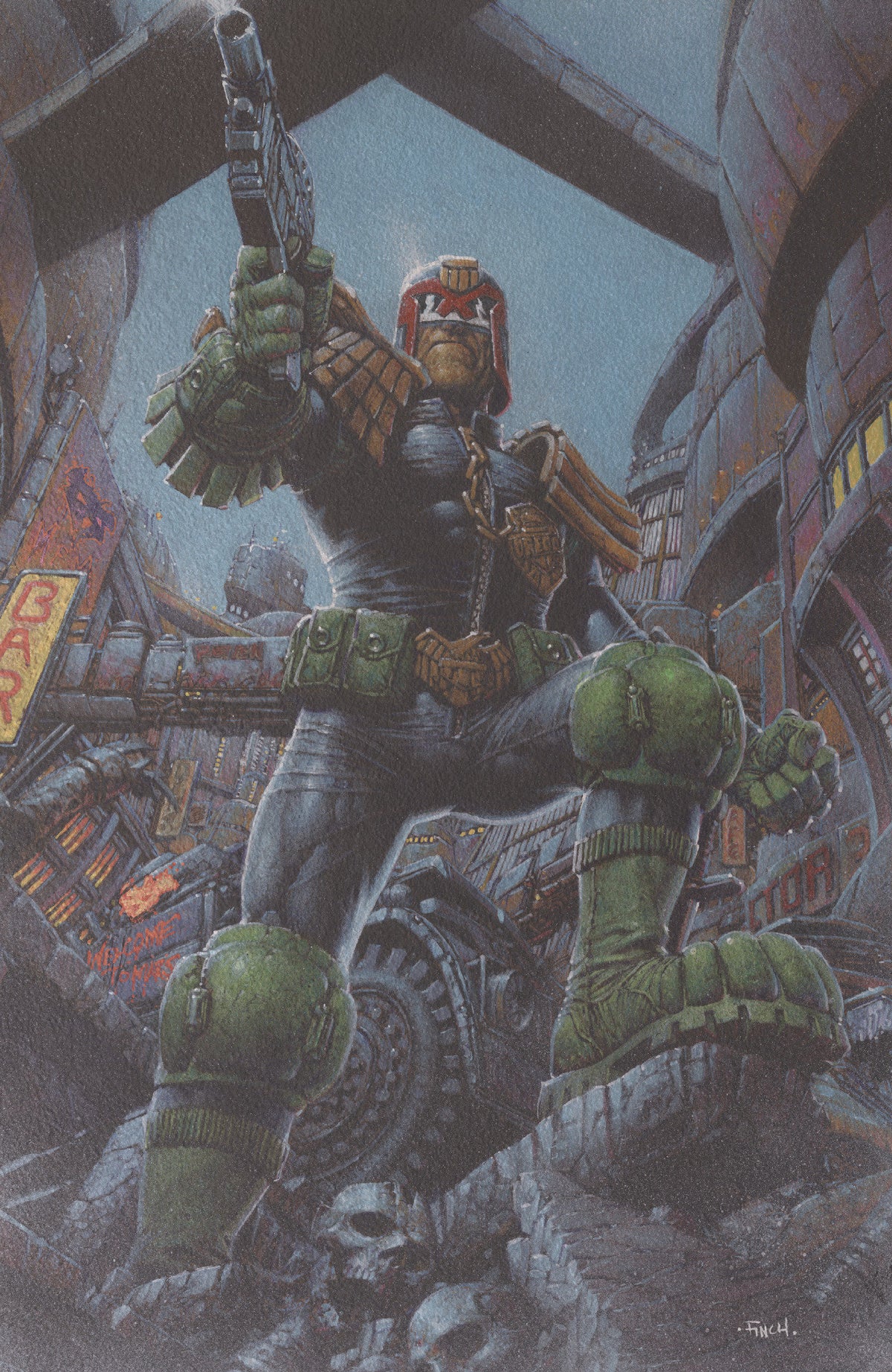 Judge Dredd/Biker Mice from Mars #1 Cover F David Finch Foil Var (PRE-ORDER: 12/02/2026)