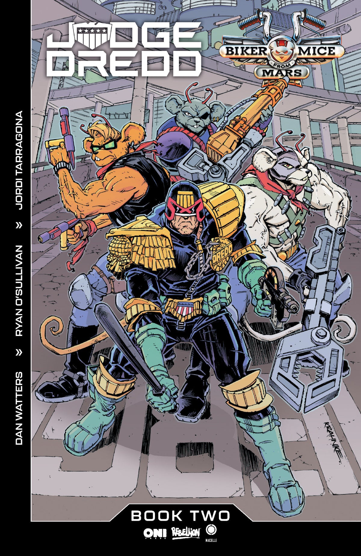Judge Dredd/Biker Mice from Mars #2 Cover C Andrew Krahnke Var