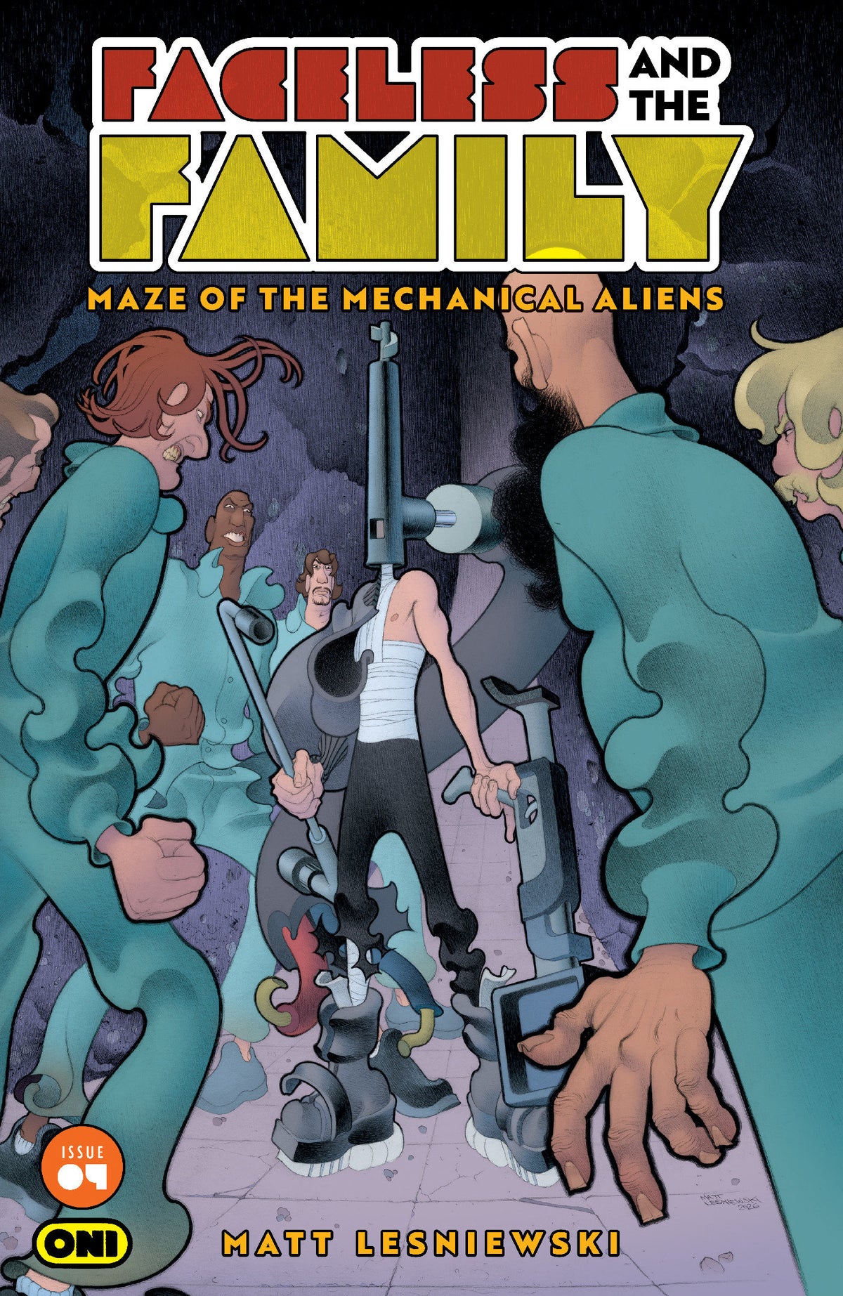 FACELESS AND THE FAMILY MAZE OF THE MECHANICAL ALIENS #4 CVR A MATT LESNIEWSKI (PRE-ORDER: 10/21/2026)