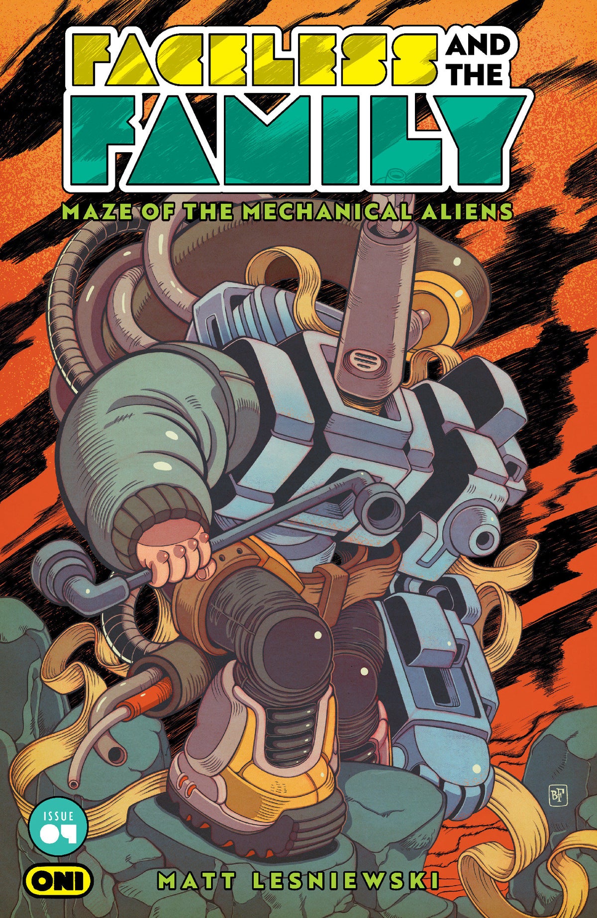 FACELESS AND THE FAMILY MAZE OF THE MECHANICAL ALIENS #4 CVR B BILLY FOWLER VAR (PRE-ORDER: 10/21/2026)