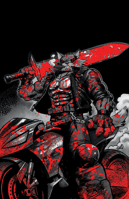 SUPER MONDO MEGA MUTTS #2 CVR H INC 1:50 JUAN GEDEON BLOODY B&W VAR (PRE-ORDER: 08/26/2026)
