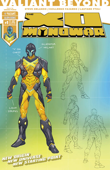Valiant Beyond: The X-O Manowar #1 Variant D (Ponce Design Variant) (PRE-ORDER: 09/17/2025)