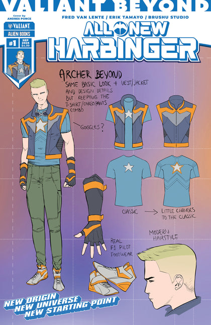 Valiant Beyond: All-New Harbinger #1 Variant D (Ponce Design Variant) (PRE-ORDER: 09/10/2025)