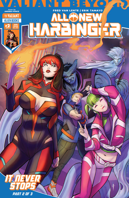 Valiant Beyond: All-New Harbinger #5--It Never Stops #2 Cover A (Ponce) (PRE-ORDER: 01/21/2026)