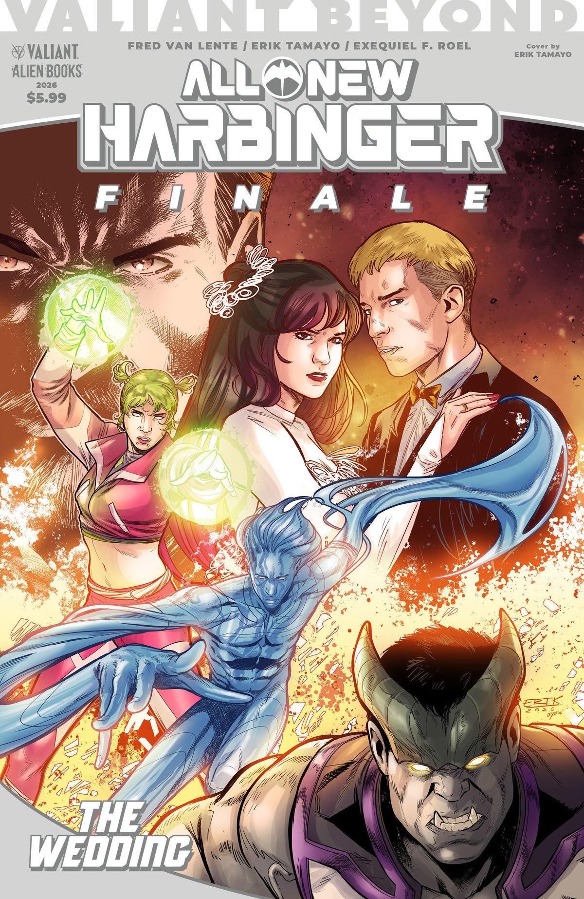 Valiant Beyond: All-New Harbinger Finale--The Wedding Cover A (Tamayo) (PRE-ORDER: 12/02/2026)