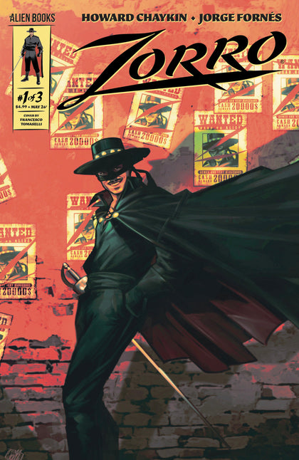 Zorro #1 Variant B (Tomaselli) (PRE-ORDER: 05/20/2026)
