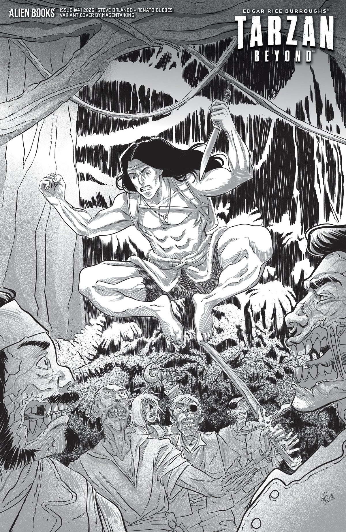 Tarzan Beyond #4 Variant D (King B&W) (PRE-ORDER: 12/16/2026)