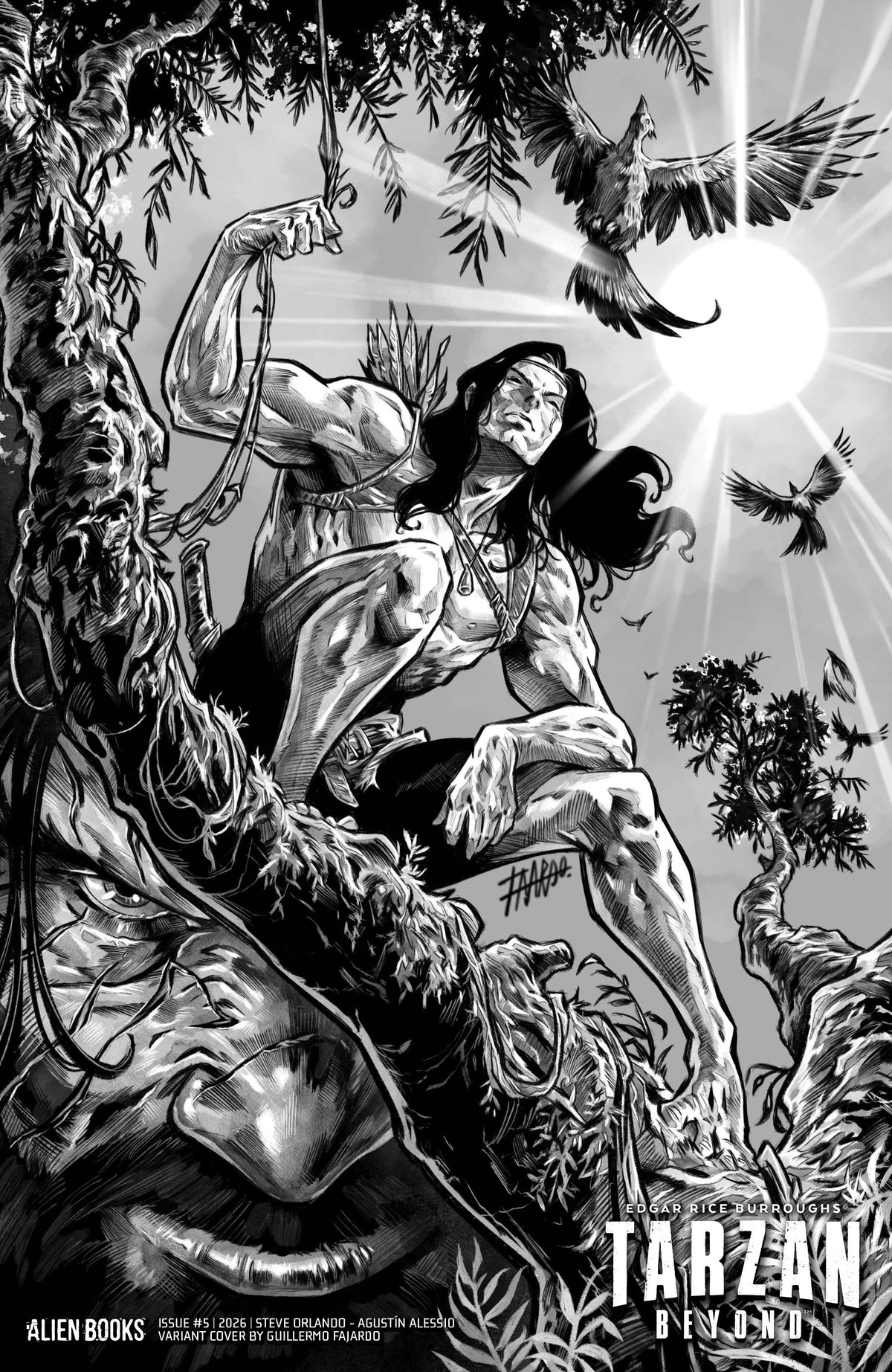 Tarzan Beyond #5 Variant D (Fajardo B&W) (PRE-ORDER: 01/20/2027)