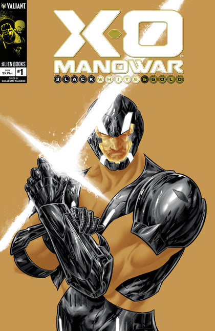 X-O Manowar Black, White & Gold #1 Cover A (Fajardo) (PRE-ORDER: 10/21/2026)