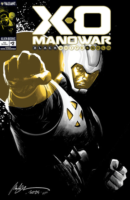 X-O Manowar: Black, White & Gold #2 Cover A (Albuquerque) (PRE-ORDER: 12/09/2026)