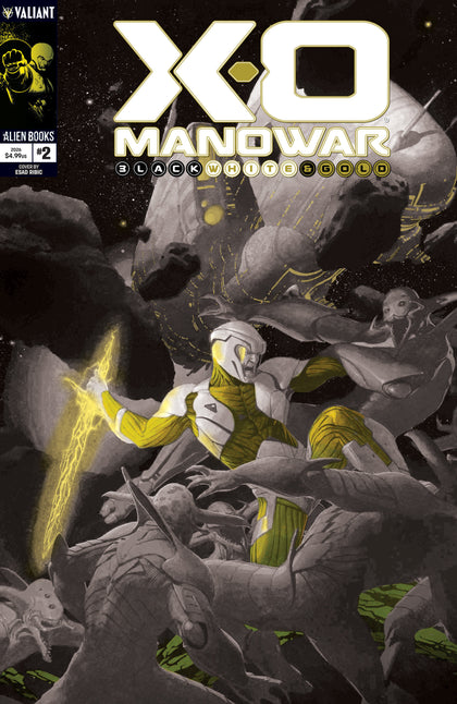 X-O Manowar: Black, White & Gold #2 Variant B (Ribic Black, White & Gold Variant) (PRE-ORDER: 12/09/2026)
